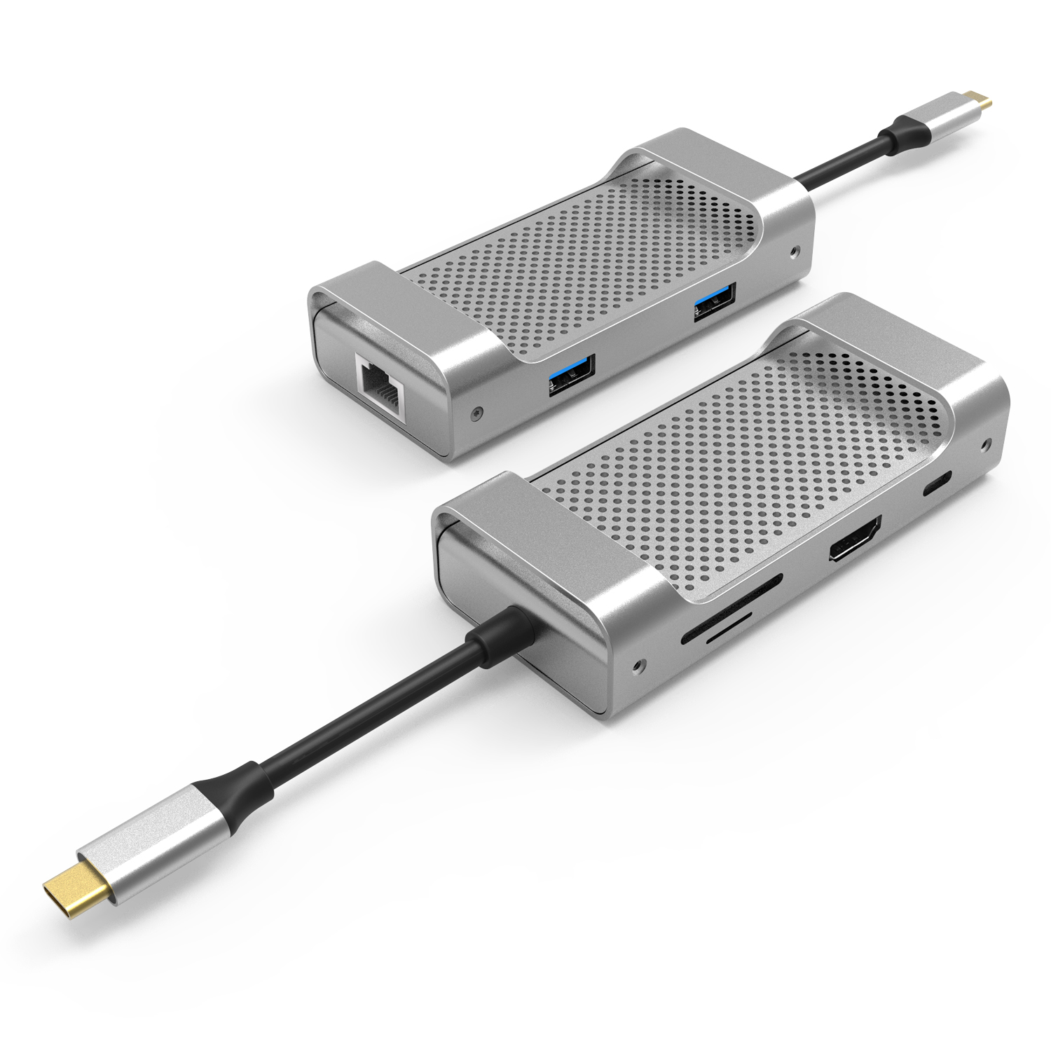 UC1301 USB-C HUB (1 x USB C / 2 x USB 3.0 / 1 x HDMI / SD/TF Card Reader / RJ45)