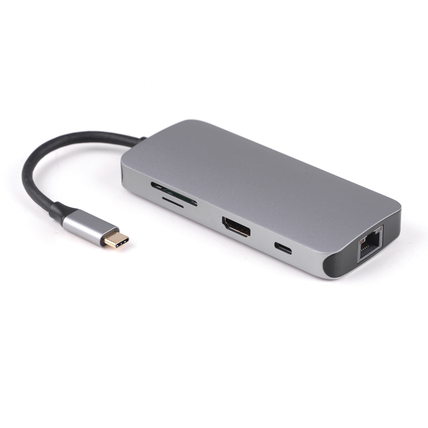 UC0502 USB-C HUB (1 x USB C / 2 x USB 3.0 / 1 x HDMI / SD/TF Card Reader / RJ45)